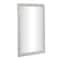 White Wood Carved Beaded Wall Mirror 28" x 1" x 48"